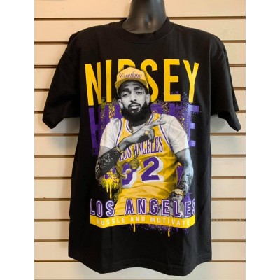 Nipsey Hussle - LA  - Black - Custom T-Shirt