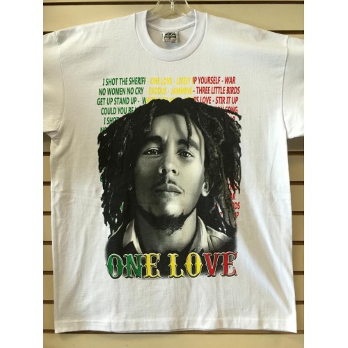 Disclose Automatic reflect Bob Marley - One Love - White - Custom T-Shirt