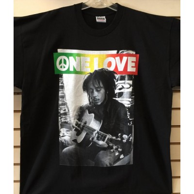 Bob Marley - One Love - Black - Custom T-Shirt